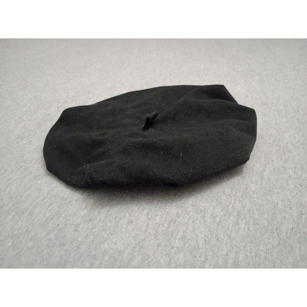 Build A Bear Workshop Black Beret Plush Stuffed Animal Hat Accessory 023468